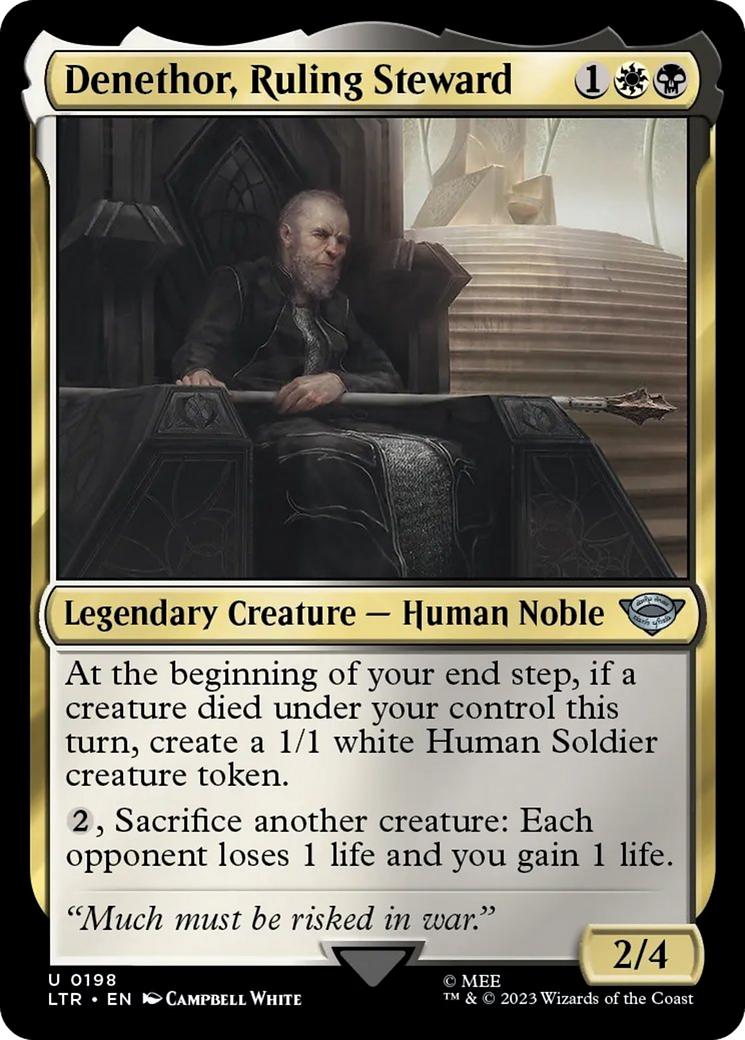 Denethor, Ruling Steward [The Lord of the Rings: Tales of Middle-Earth] | Jomio and Rueliete's Cards and Comics