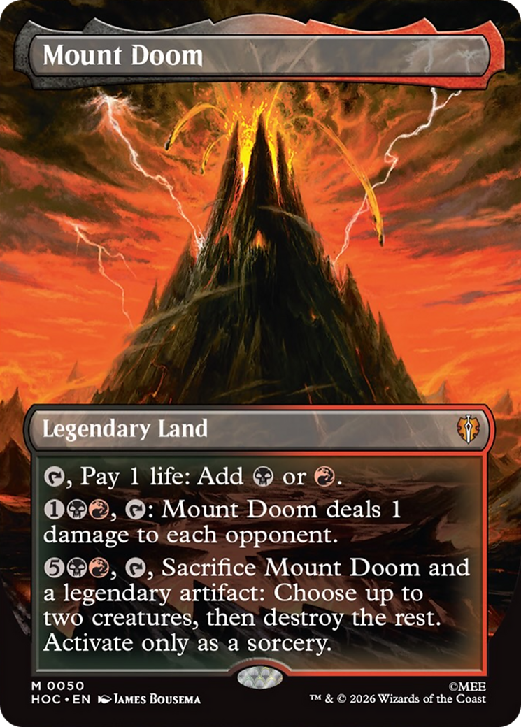 Mount Doom (Borderless) [The Hobbit: Eternal-Legal] | Jomio and Rueliete's Cards and Comics