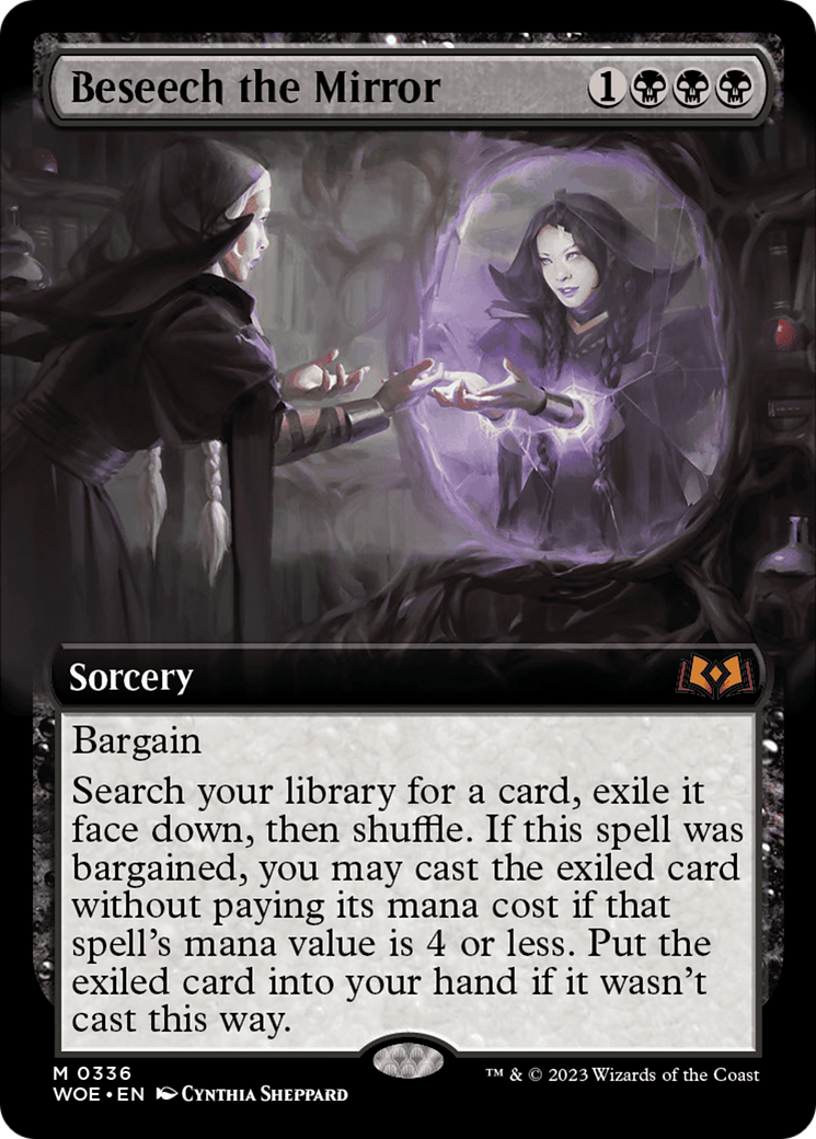 Beseech the Mirror (Extended Art) [Wilds of Eldraine] | Jomio and Rueliete's Cards and Comics