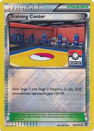 Training Center (102/111) (League Promo) [XY: Furious Fists] | Jomio and Rueliete's Cards and Comics