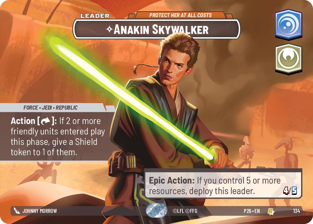 Anakin Skywalker - Protect Her At All Costs (134) (Prize Wall) (134) [Galactic Championship 2026] | Jomio and Rueliete's Cards and Comics