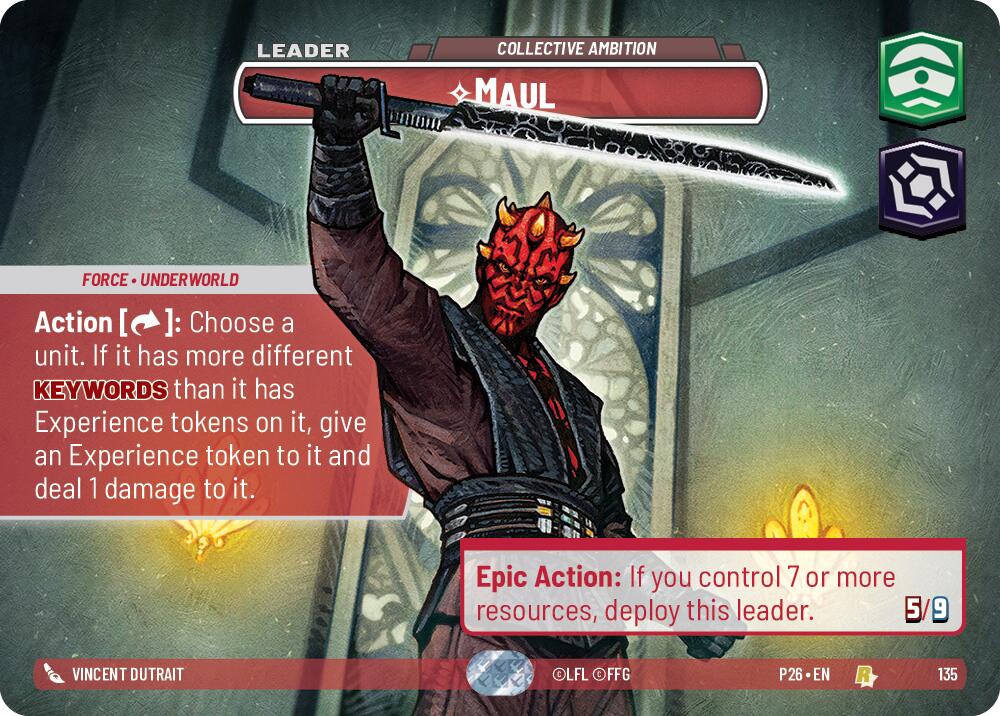 Maul - Collective Ambition (135) (Prize Wall) (135) [Galactic Championship 2026] | Jomio and Rueliete's Cards and Comics