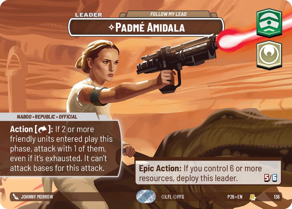 Padme Amidala - Follow My Lead (136) (Prize Wall) (136) [Galactic Championship 2026] | Jomio and Rueliete's Cards and Comics