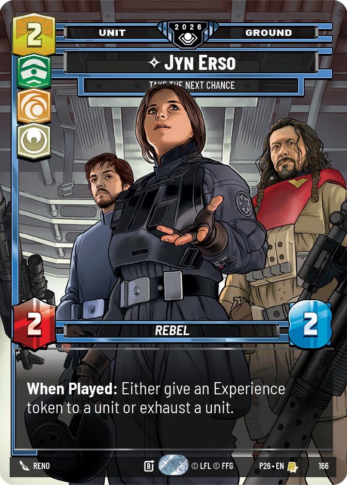 Jyn Erso - Take the Next Chance (166) (166) [Galactic Championship 2026] | Jomio and Rueliete's Cards and Comics