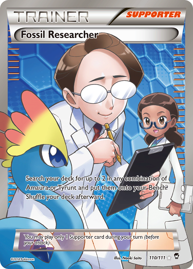 Fossil Researcher (110/111) [XY: Furious Fists] | Jomio and Rueliete's Cards and Comics