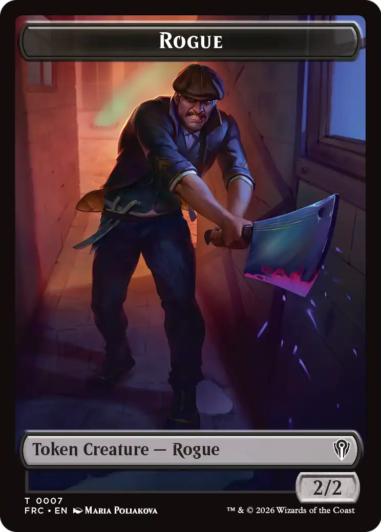Insect // Rogue Double-Sided Token [Reality Fracture Commander Tokens] | Jomio and Rueliete's Cards and Comics