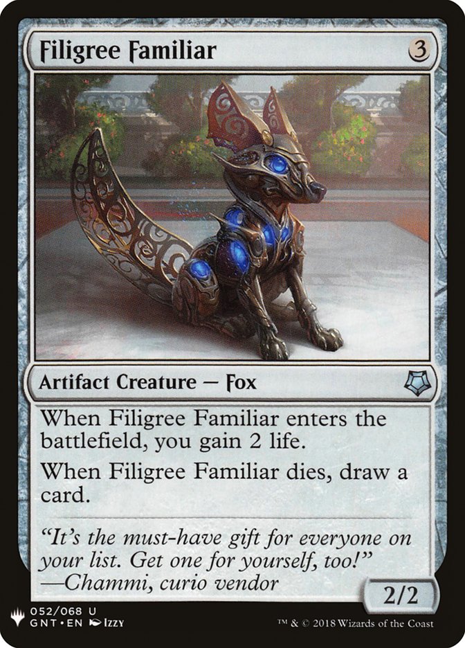 Filigree Familiar [Mystery Booster] | Jomio and Rueliete's Cards and Comics