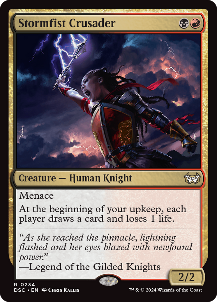 Stormfist Crusader [Duskmourn: House of Horror Commander] | Jomio and Rueliete's Cards and Comics
