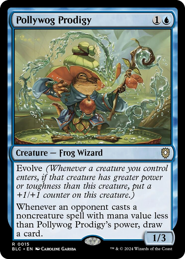 Pollywog Prodigy [Bloomburrow Commander] | Jomio and Rueliete's Cards and Comics