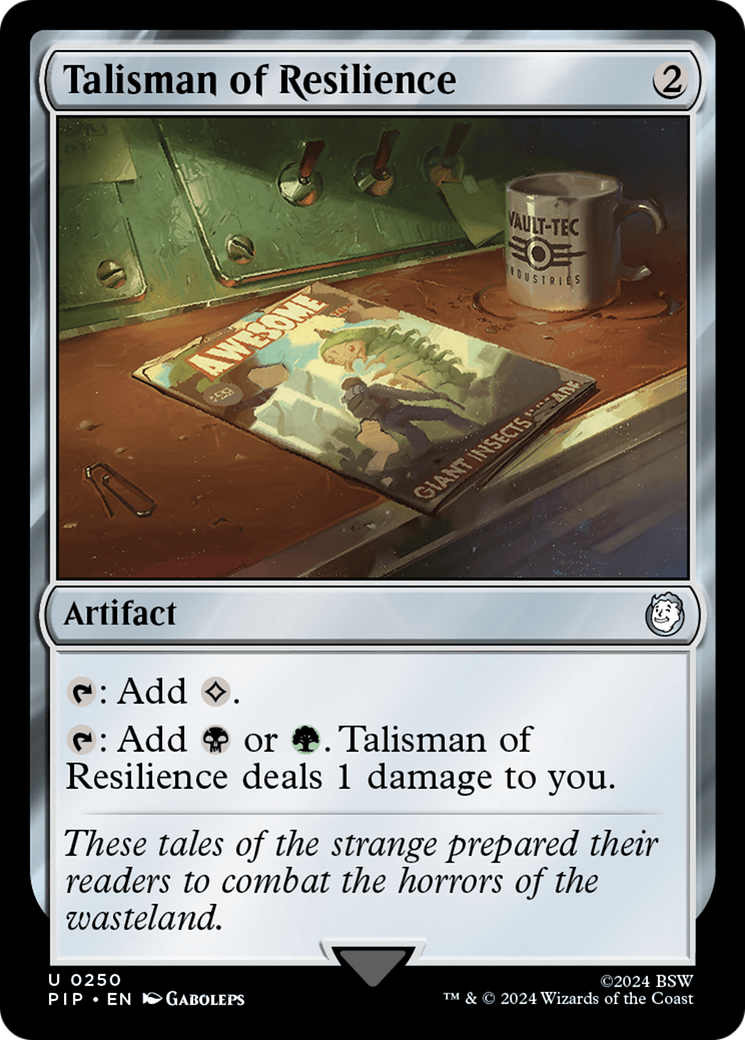 Talisman of Resilience [Fallout] | Jomio and Rueliete's Cards and Comics