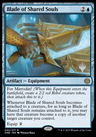 Blade of Shared Souls (Promo Pack) [Phyrexia: All Will Be One Promos] | Jomio and Rueliete's Cards and Comics