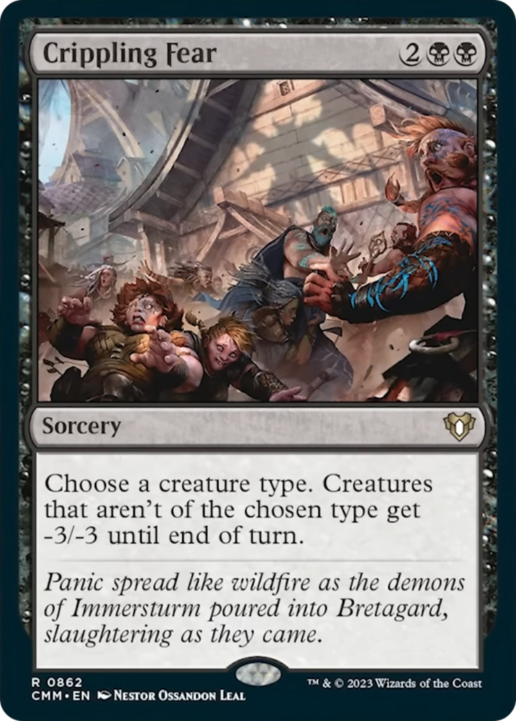 Crippling Fear [Commander Masters] | Jomio and Rueliete's Cards and Comics