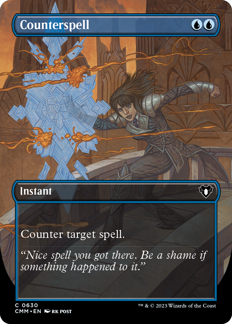 Counterspell (Borderless Alternate Art) [Commander Masters] | Jomio and Rueliete's Cards and Comics