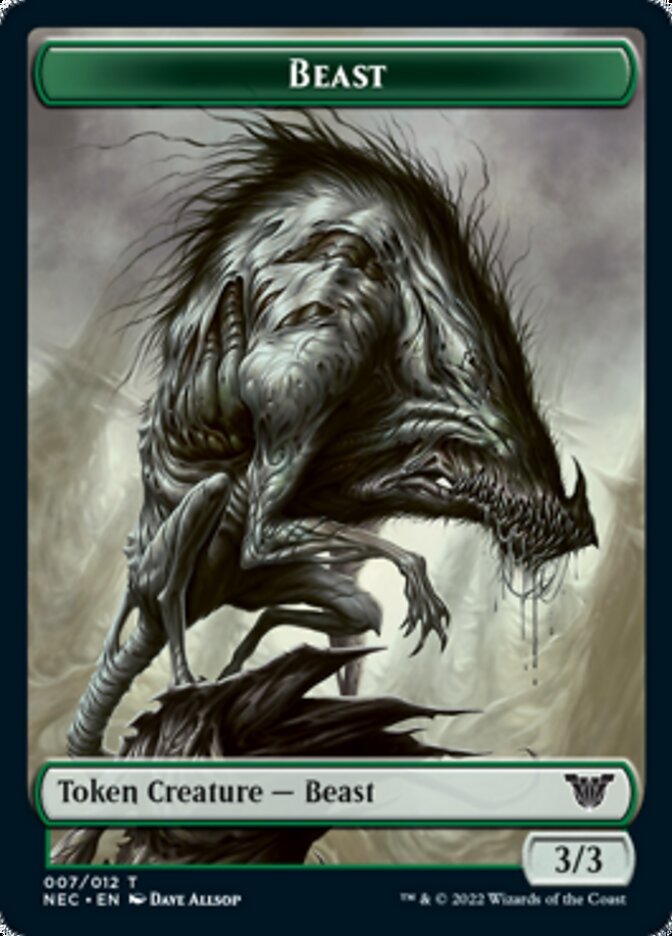 Beast // Treasure Double-Sided Token [Kamigawa: Neon Dynasty Commander Tokens] | Jomio and Rueliete's Cards and Comics