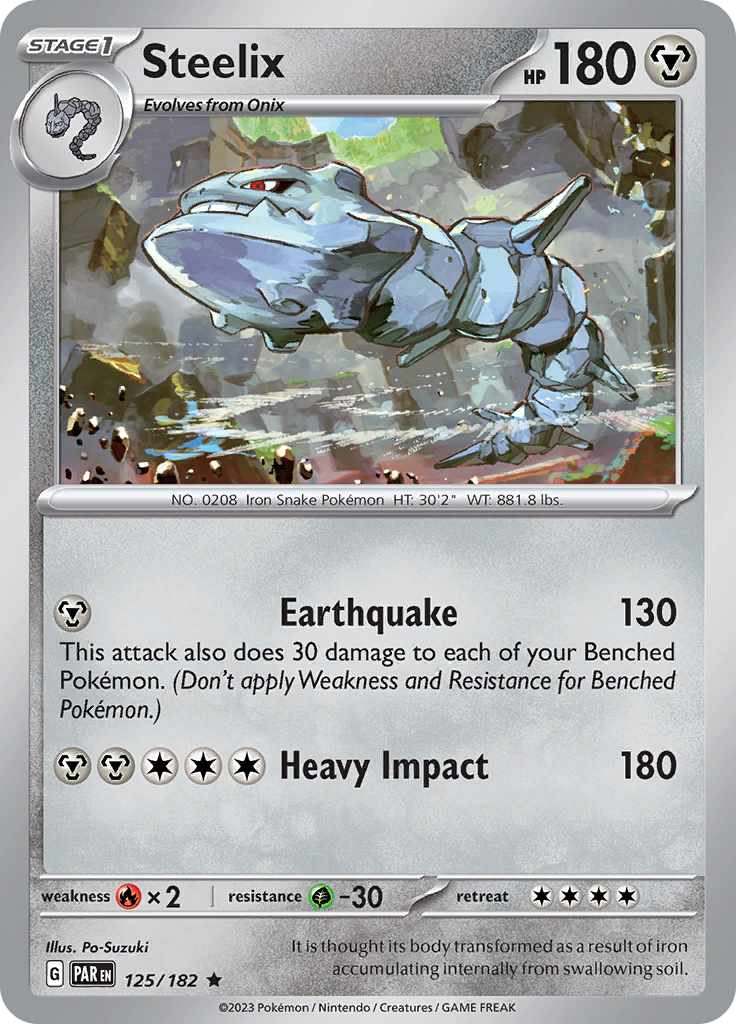 Steelix (125/182) [Scarlet & Violet: Paradox Rift] | Jomio and Rueliete's Cards and Comics