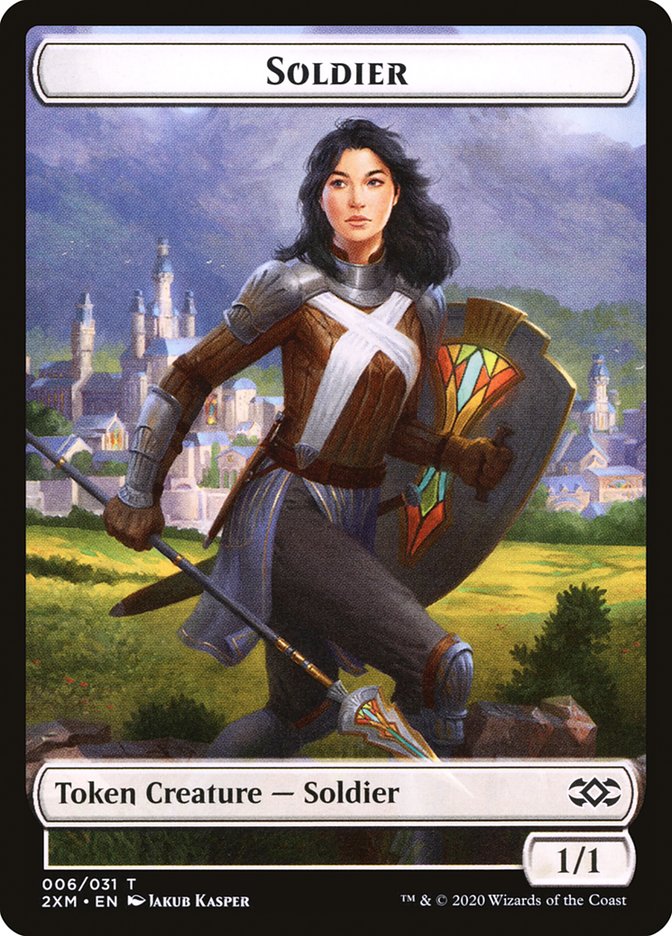 Servo // Soldier Double-Sided Token [Double Masters Tokens] | Jomio and Rueliete's Cards and Comics