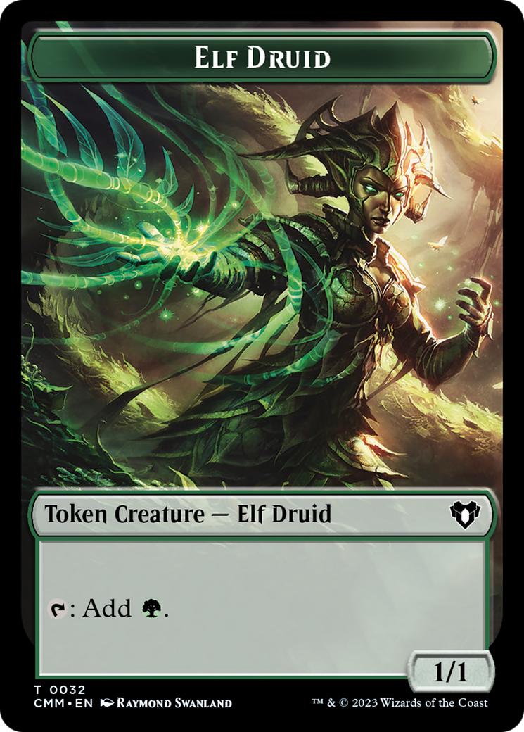 Servo // Elf Druid Double-Sided Token [Commander Masters Tokens] | Jomio and Rueliete's Cards and Comics