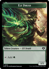 Servo // Elf Druid Double-Sided Token [Commander Masters Tokens] | Jomio and Rueliete's Cards and Comics