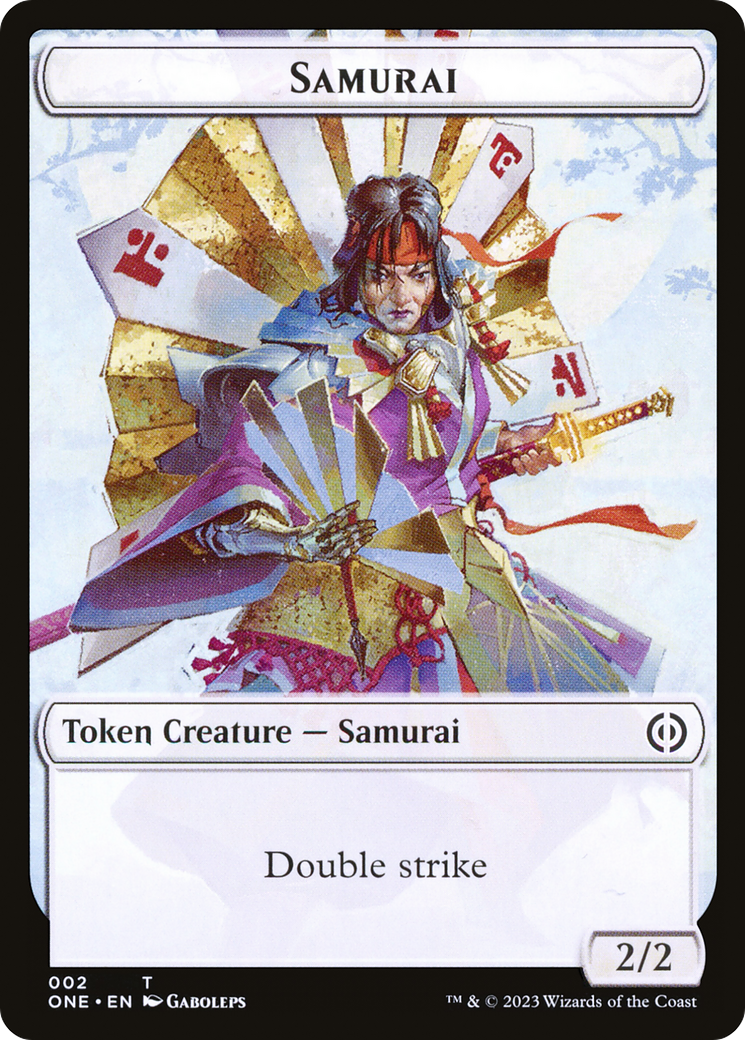 Samurai Token [Phyrexia: All Will Be One Tokens] | Jomio and Rueliete's Cards and Comics