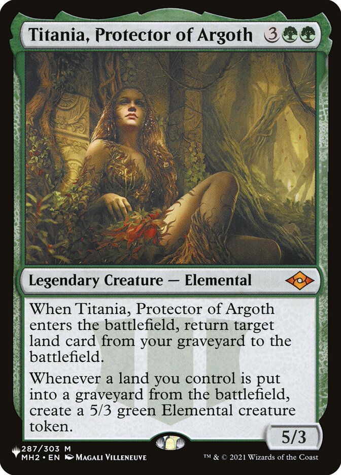 Titania, Protector of Argoth [The List] | Jomio and Rueliete's Cards and Comics