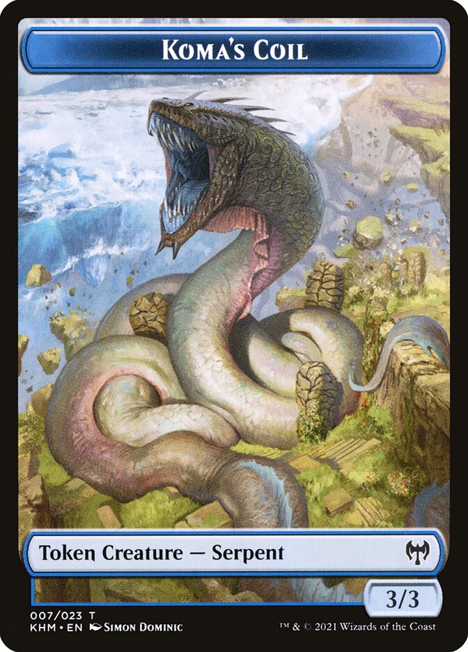 Dwarf Berserker // Koma's Coil Double-Sided Token [Kaldheim Tokens] | Jomio and Rueliete's Cards and Comics