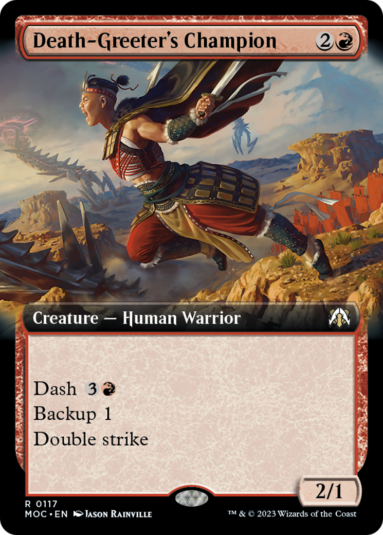 Death-Greeter's Champion (Extended Art) [March of the Machine Commander] | Jomio and Rueliete's Cards and Comics