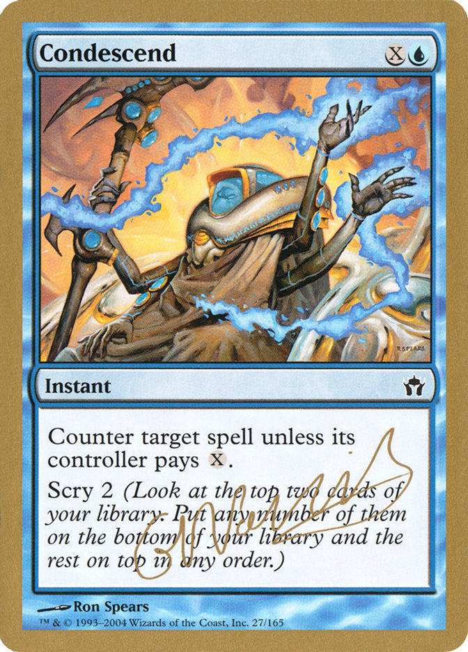Condescend (Gabriel Nassif) [World Championship Decks 2004] | Jomio and Rueliete's Cards and Comics