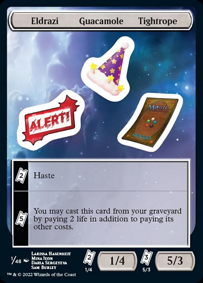 Eldrazi Guacamole Tightrope [Unfinity Stickers] | Jomio and Rueliete's Cards and Comics