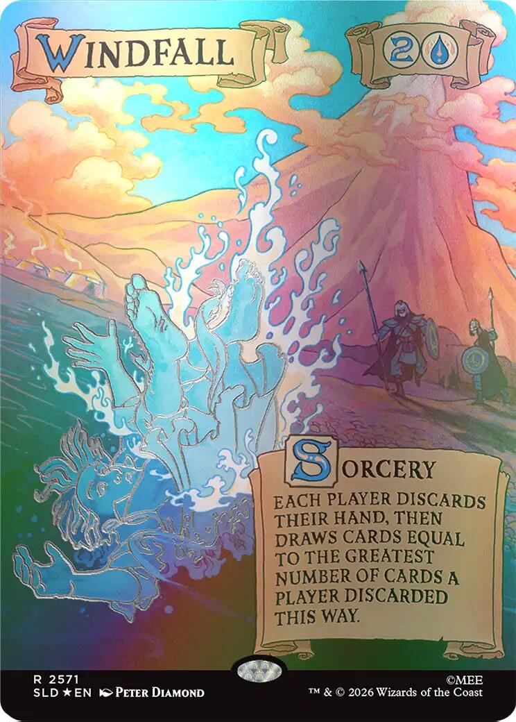 Windfall (2571) (Out Of Sight Foil) [Secret Lair Drop Series] | Jomio and Rueliete's Cards and Comics