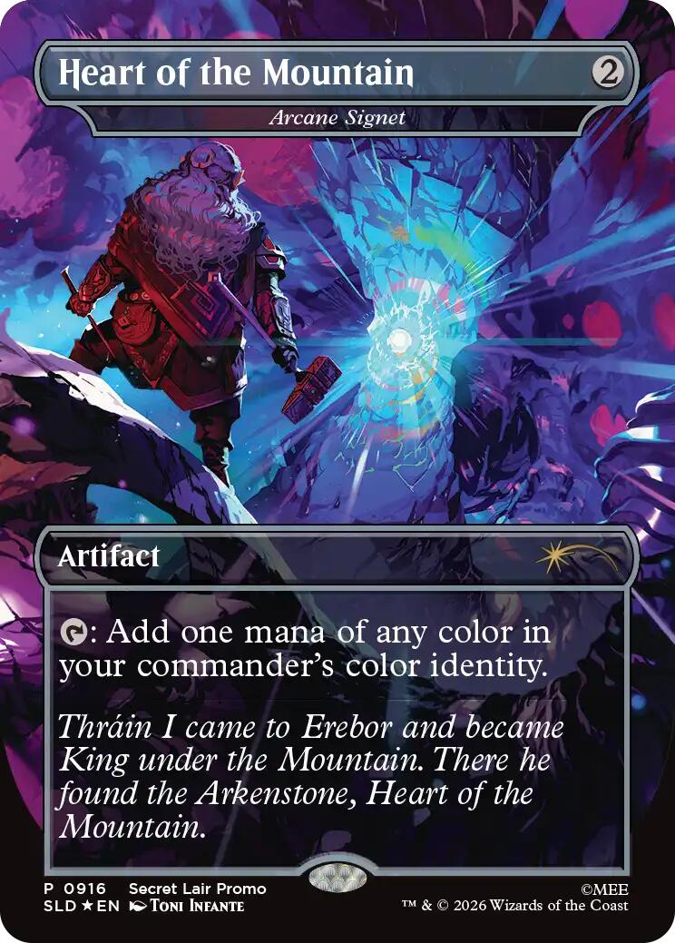 Heart of the Mountain - Arcane Signet [Secret Lair Drop Series] | Jomio and Rueliete's Cards and Comics