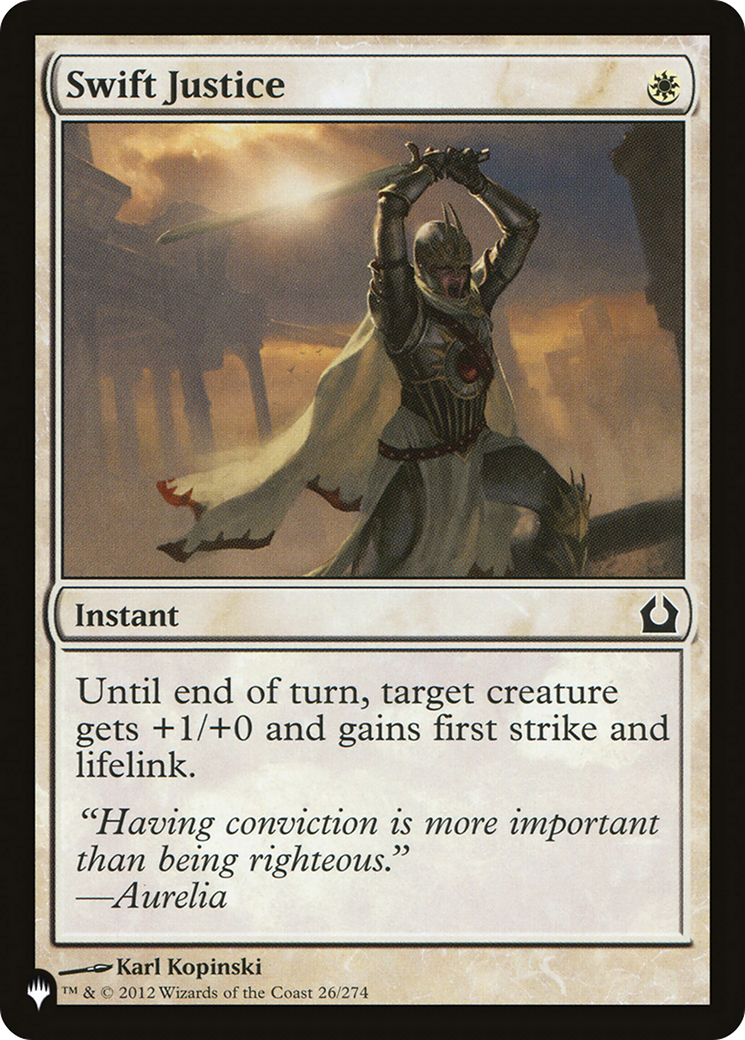 Swift Justice [The List] | Jomio and Rueliete's Cards and Comics