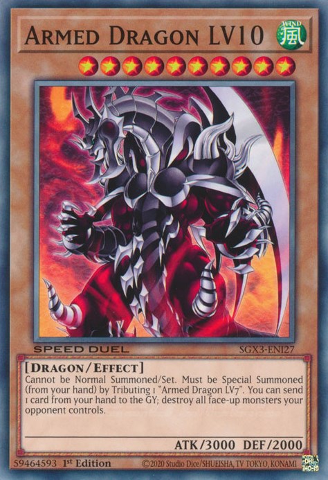 Armed Dragon LV10 [SGX3-ENI27] Common | Jomio and Rueliete's Cards and Comics