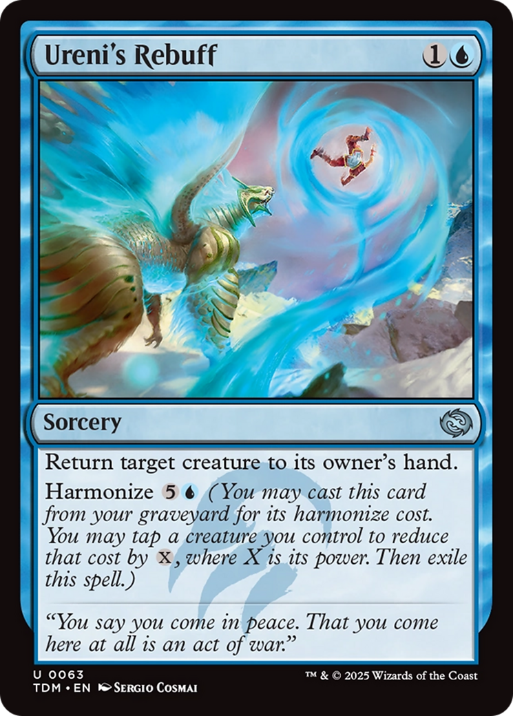 Ureni's Rebuff [Tarkir: Dragonstorm] | Jomio and Rueliete's Cards and Comics