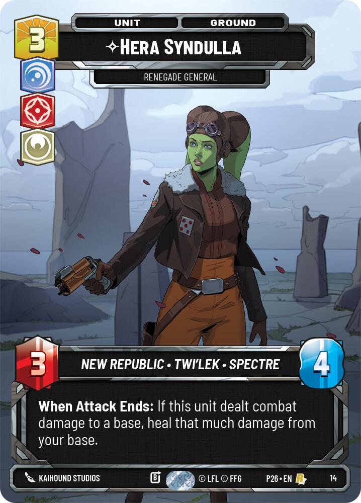 Hera Syndulla - Renegade General (14) (14) [Sector and Regional Promos: Season 2] | Jomio and Rueliete's Cards and Comics