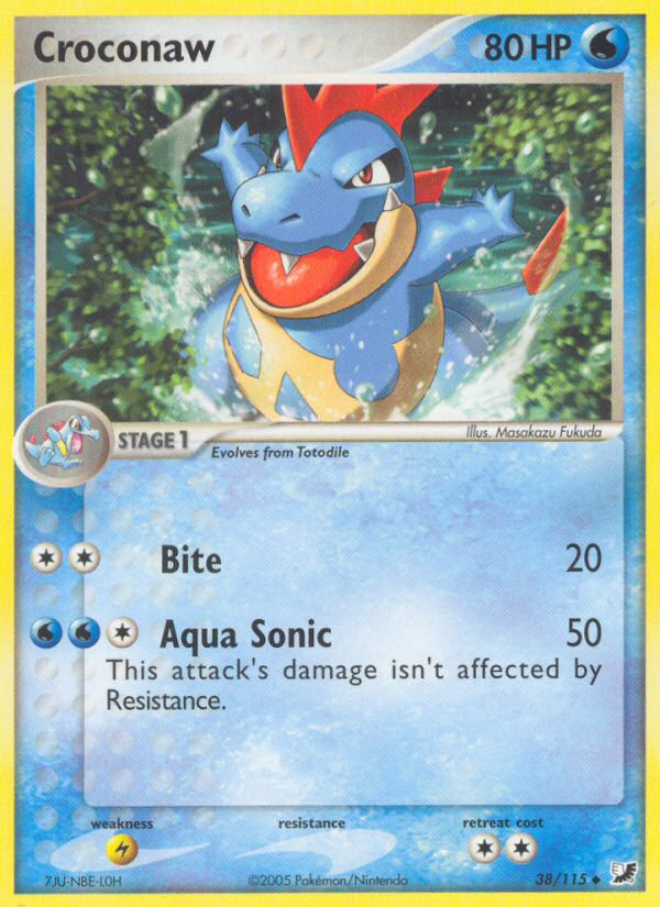 Croconaw (38/115) [EX: Unseen Forces] | Jomio and Rueliete's Cards and Comics