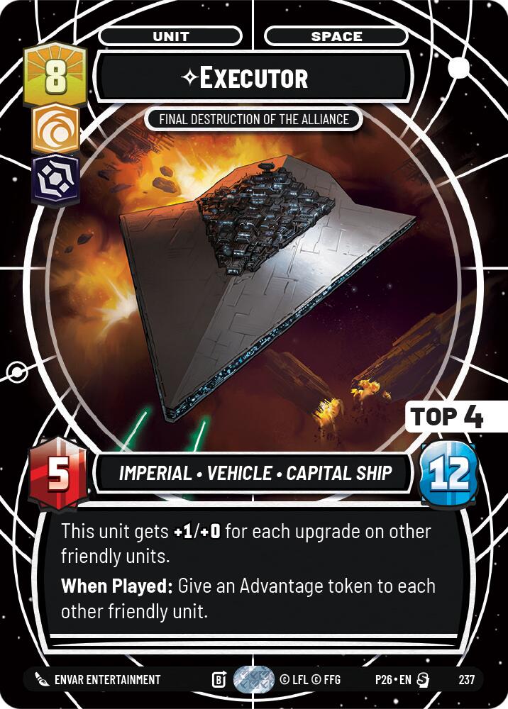 Executor - Final Destruction of the Alliance (237) (Top 4) (237) [Sector and Regional Promos: Season 2] | Jomio and Rueliete's Cards and Comics