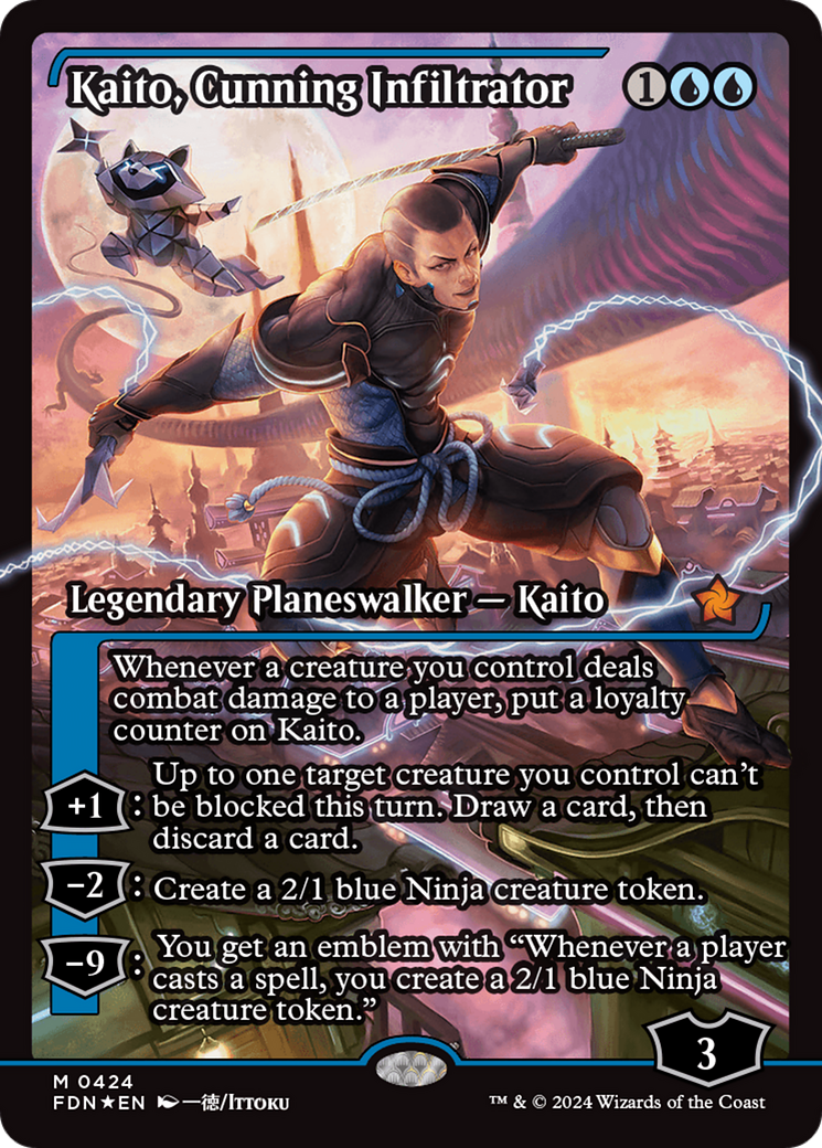 Kaito, Cunning Infiltrator (Showcase) [Foundations] | Jomio and Rueliete's Cards and Comics