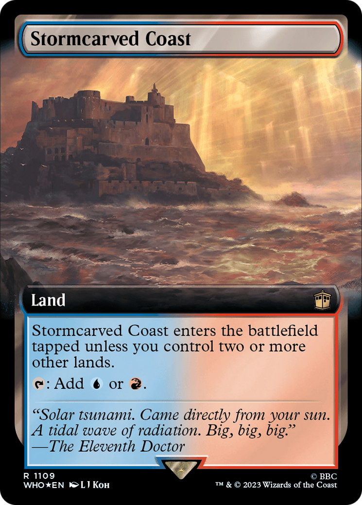 Stormcarved Coast (Extended Art) (Surge Foil) [Doctor Who] | Jomio and Rueliete's Cards and Comics