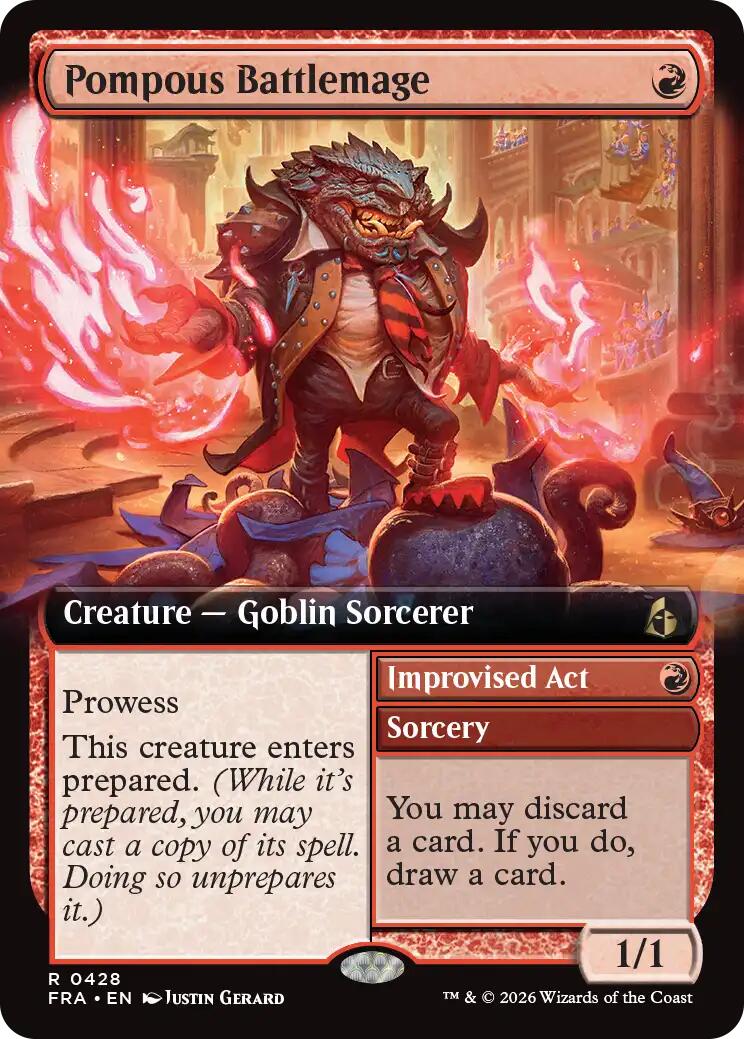 Pompous Battlemage (Extended Art) [Reality Fracture] | Jomio and Rueliete's Cards and Comics