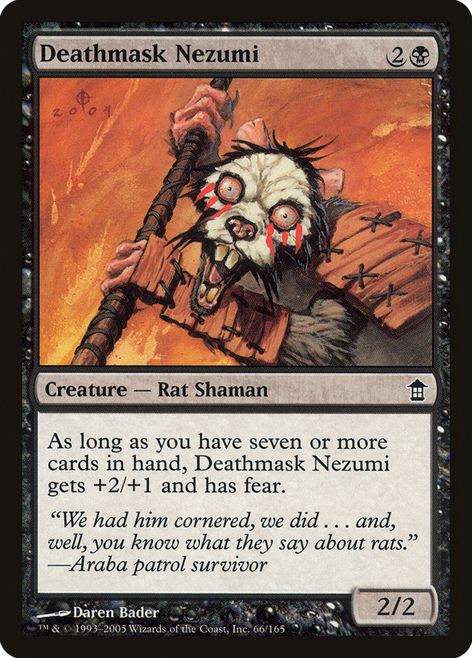 Deathmask Nezumi [Saviors of Kamigawa] | Jomio and Rueliete's Cards and Comics
