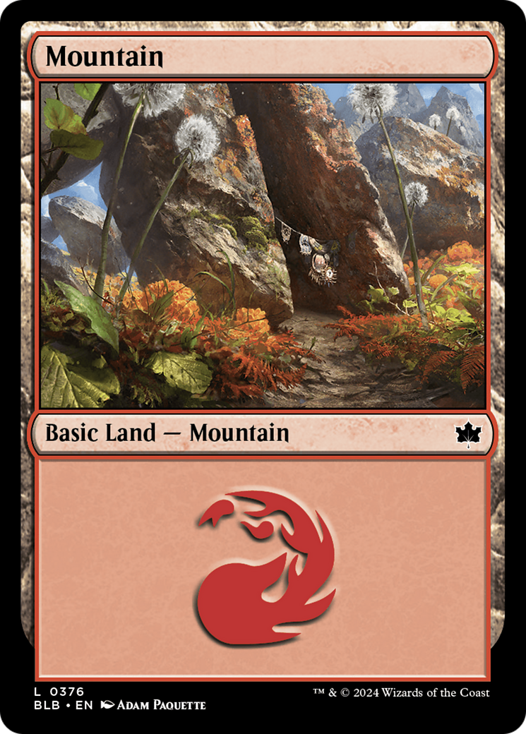Mountain (0376) [Bloomburrow] | Jomio and Rueliete's Cards and Comics