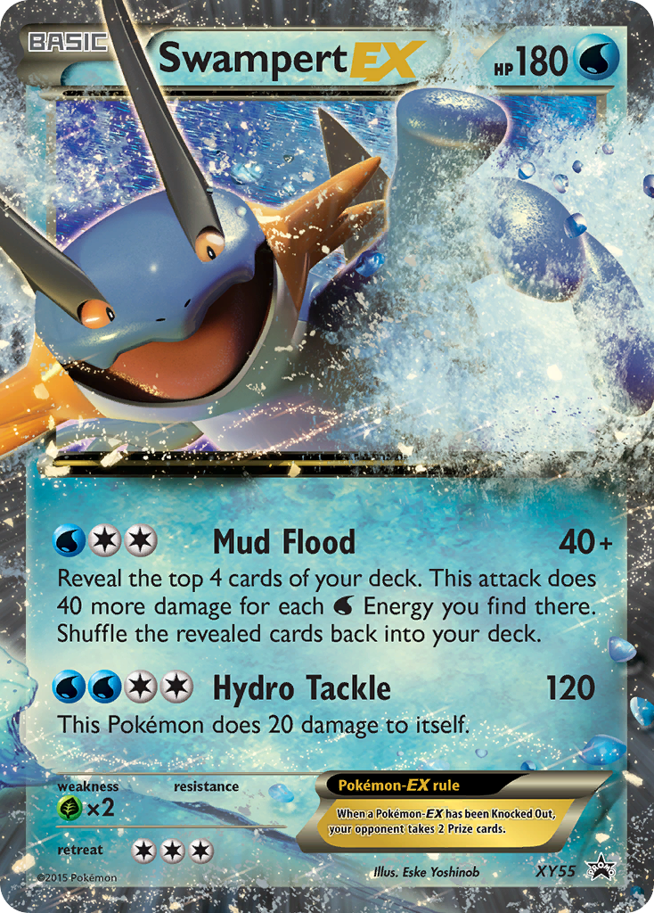 Swampert EX (XY55) [XY: Black Star Promos] | Jomio and Rueliete's Cards and Comics