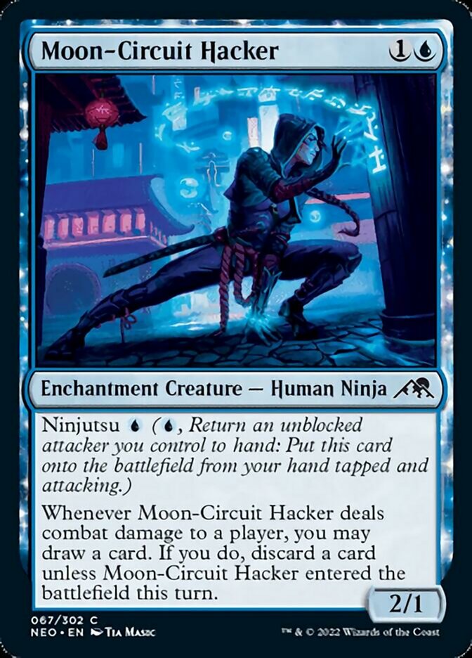 Moon-Circuit Hacker [Kamigawa: Neon Dynasty] | Jomio and Rueliete's Cards and Comics