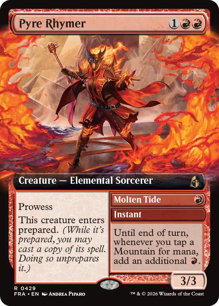 Pyre Rhymer (Extended Art) [Reality Fracture] | Jomio and Rueliete's Cards and Comics