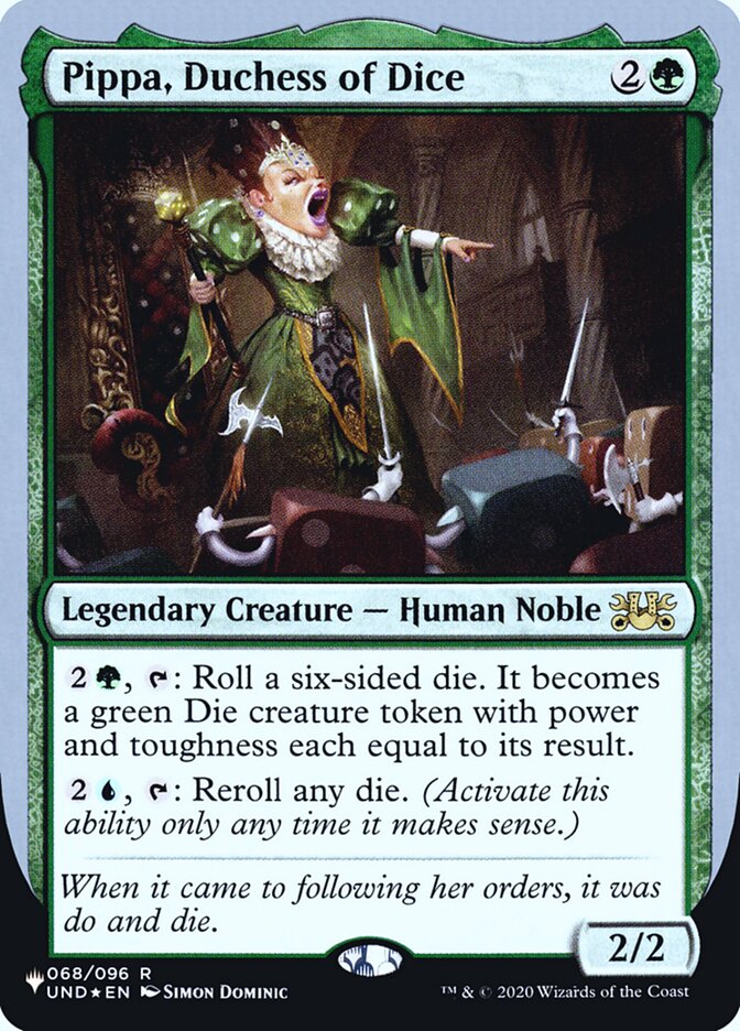 Pippa, Duchess of Dice (Unfinity Foil Edition) [The List] | Jomio and Rueliete's Cards and Comics