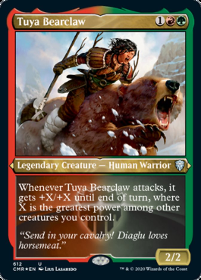 Tuya Bearclaw (Etched) [Commander Legends] | Jomio and Rueliete's Cards and Comics