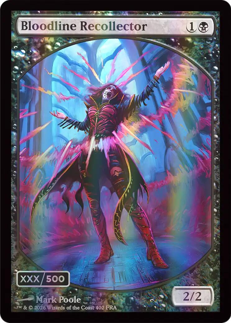 Bloodline Recollector (Retro Frame) (Serial Numbered) (Double Rainbow Foil) [Reality Fracture] | Jomio and Rueliete's Cards and Comics
