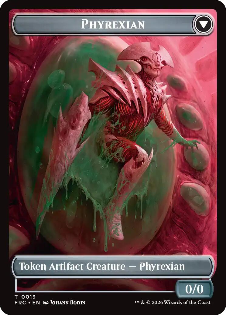 Phyrexian // Incubator Double-Sided Token [Reality Fracture Commander Tokens] | Jomio and Rueliete's Cards and Comics