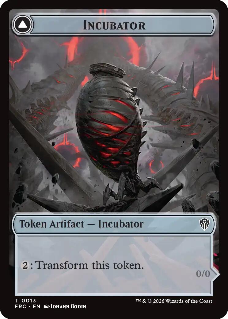 Phyrexian // Incubator Double-Sided Token [Reality Fracture Commander Tokens] | Jomio and Rueliete's Cards and Comics