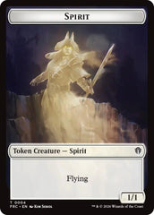 Spirit // Jace Double-Sided Token [Reality Fracture Commander Tokens] | Jomio and Rueliete's Cards and Comics